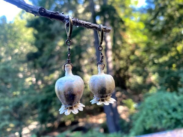 flower  pod Earrings - Image 2